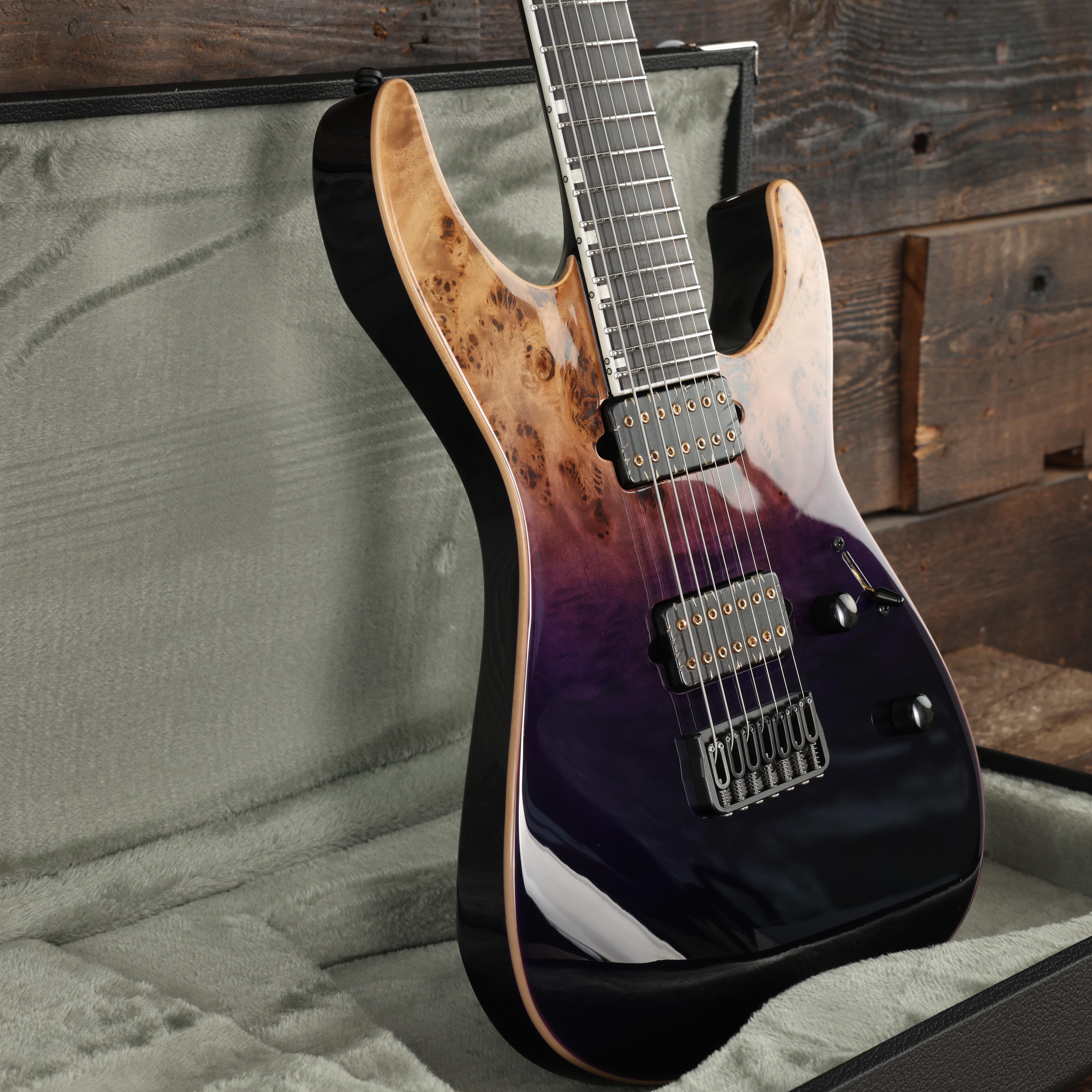 ESP E-II M-II 7 NT in Purple Natural Fade - Andertons Music Co.